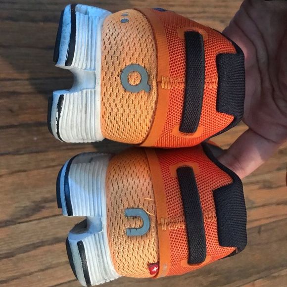 On Cloud Terry Cloudtec Orange Lightweight Bungee Lace Running Shoes eu42 us8.5